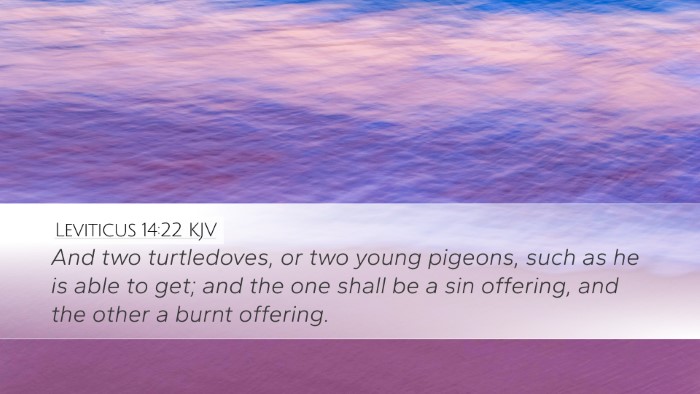 Leviticus 14:22 KJV Bible Verse Image