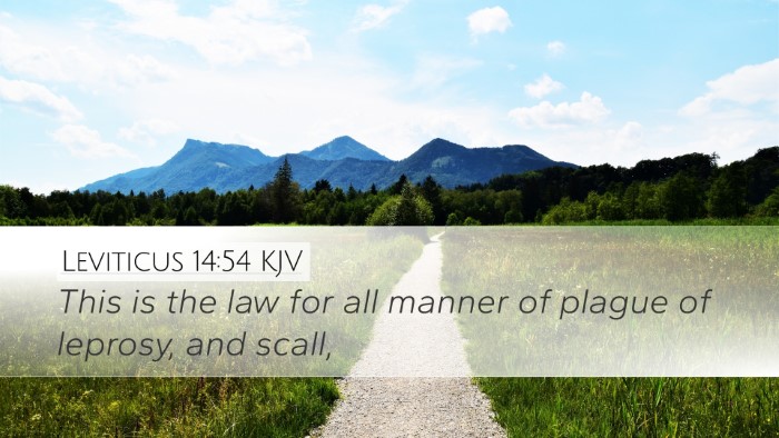 Leviticus 14:54 KJV Bible Verse Image