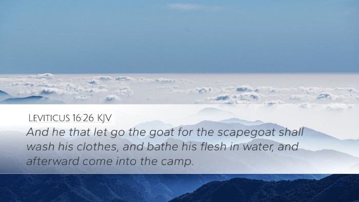 Leviticus 16:26 KJV Bible Verse Image