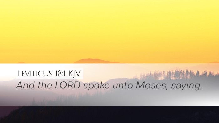 Leviticus 18:1 KJV Desktop Wallpaper - And the LORD spake unto Moses, - Desktop Bible Verse Wallpaper