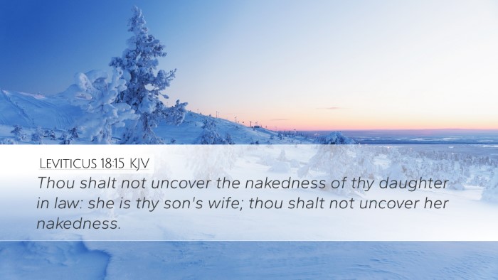 Leviticus 18:15 KJV Bible Verse Image