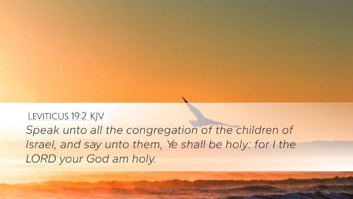 Leviticus 19:2 KJV Bible Verse Image