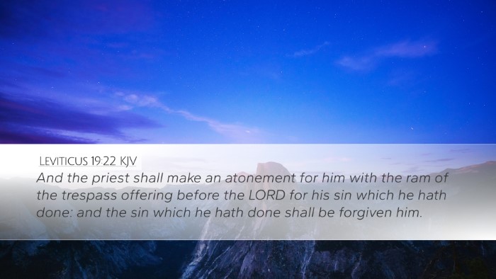 Leviticus 19:22 KJV Desktop Wallpaper - And the priest shall make an atonement for him - Desktop Bible Verse Wallpaper