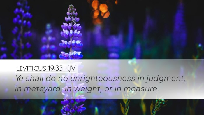 Leviticus 19:35 KJV Bible Verse Image