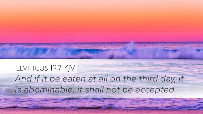 Leviticus 19:7 KJV Bible Verse Image