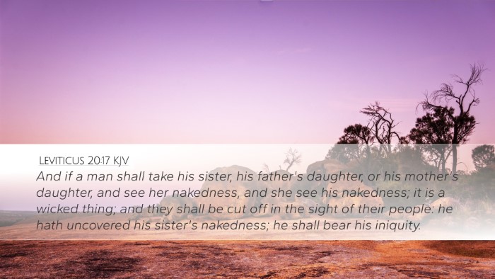 Leviticus 20:17 KJV Bible Verse Image