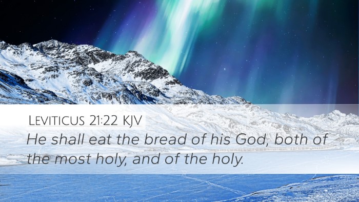 Leviticus 21:22 KJV Bible Verse Image