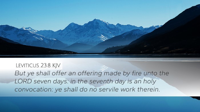 Leviticus 23:8 KJV Bible Verse Image