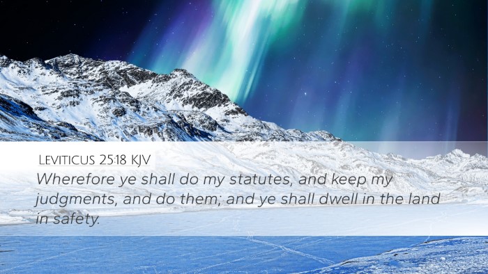 Leviticus 25:18 KJV Bible Verse Image