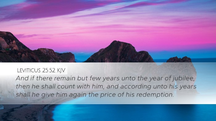 Leviticus 25:52 KJV Desktop Wallpaper - And if there remain but few years unto the year - Desktop Bible Verse Wallpaper