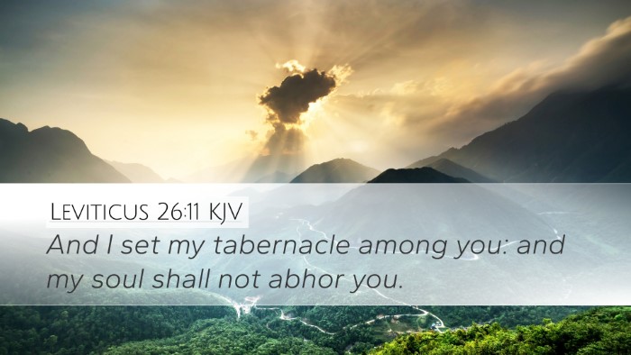 Leviticus 26:11 KJV Bible Verse Image