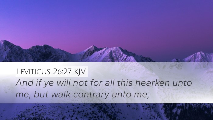 Leviticus 26:27 KJV Bible Verse Image