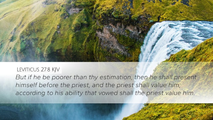 Leviticus 27:8 KJV Bible Verse Image