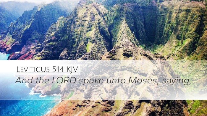 Leviticus 5:14 KJV Bible Verse Image