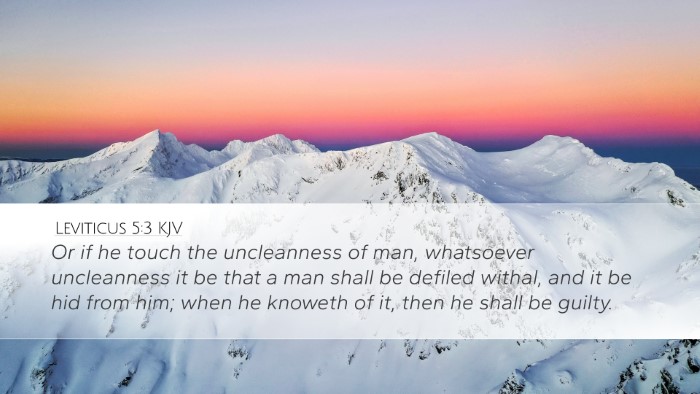 Leviticus 5:3 KJV Bible Verse Image