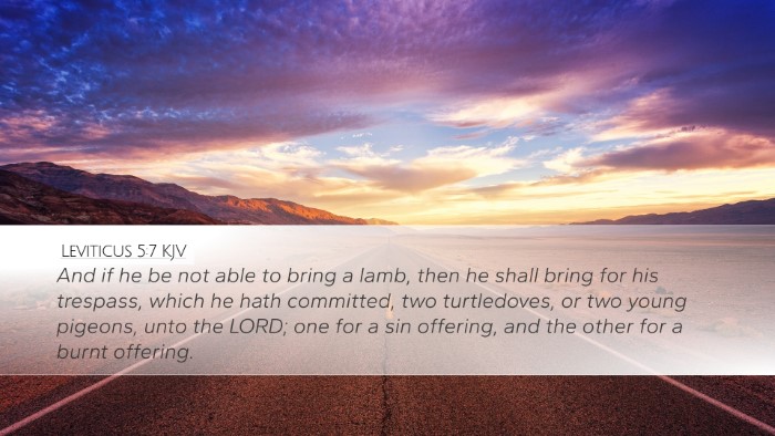 Leviticus 5:7 KJV Bible Verse Image
