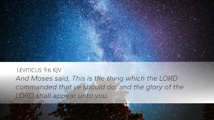 Leviticus 9:6 KJV Bible Verse Image