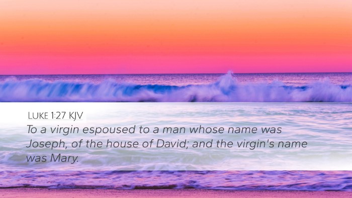 Luke 1:27 KJV Bible Verse Image