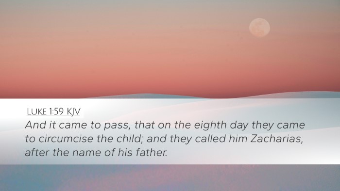 Luke 1:59 KJV Desktop Wallpaper - And it came to pass, that on the eighth day they - Desktop Bible Verse Wallpaper