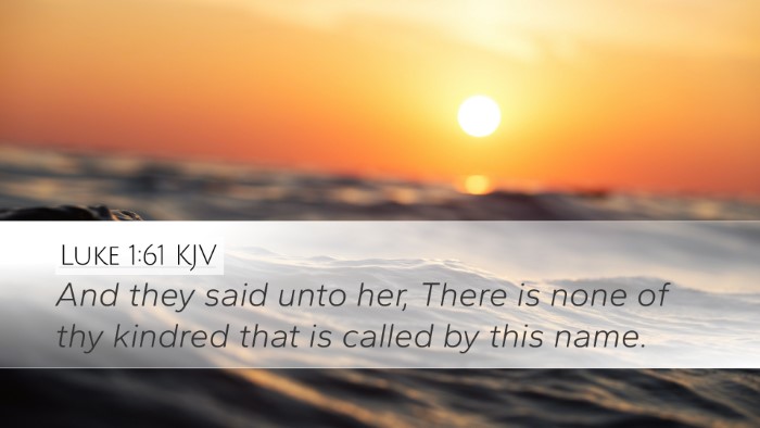 Luke 1:61 KJV Desktop Wallpaper - And they said unto her, There is none of thy - Desktop Bible Verse Wallpaper