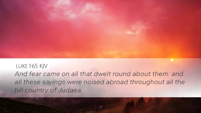Luke 1:65 KJV Bible Verse Image