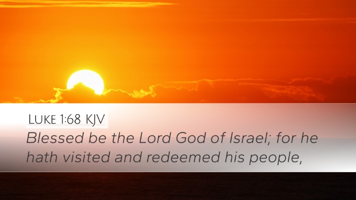 Luke 1:68 KJV Bible Verse Image