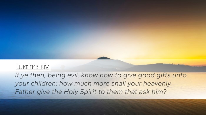 Luke 11:13 KJV Bible Verse Image