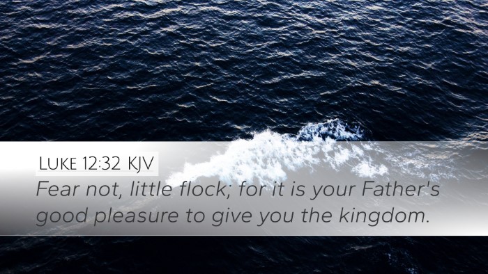 Luke 12:32 KJV Bible Verse Image
