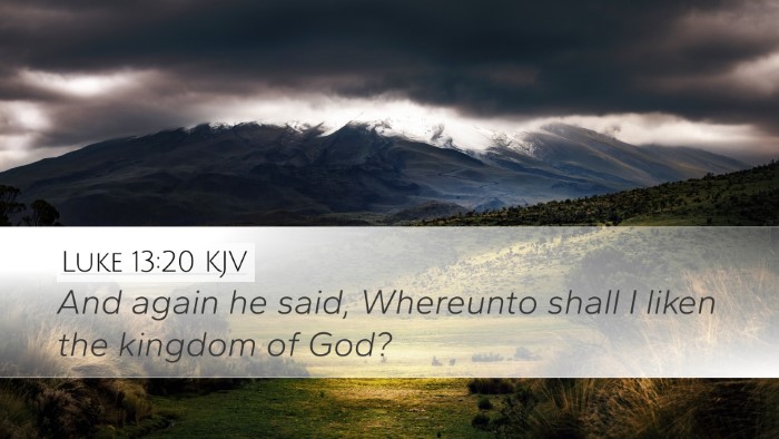 Luke 13:20 KJV Bible Verse Image