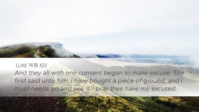 Luke 14:18 KJV Bible Verse Image