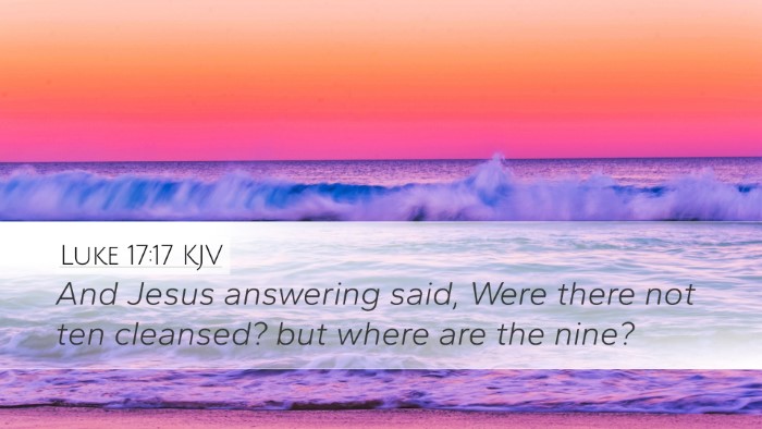 Luke 17:17 KJV Bible Verse Image