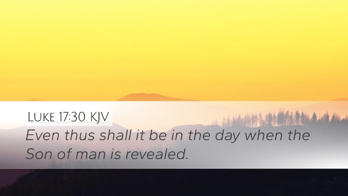Luke 17:30 KJV Bible Verse Image