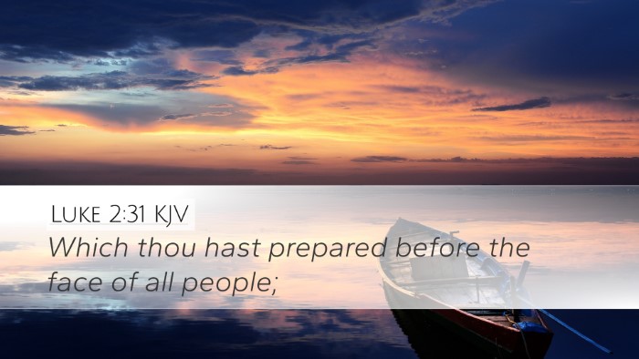 Luke 2:31 KJV Bible Verse Image