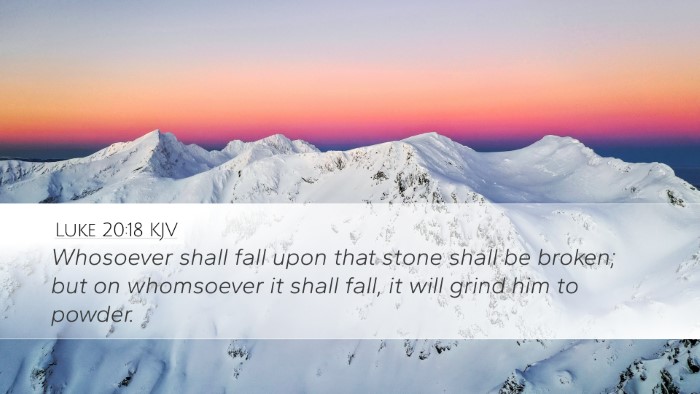 Luke 20:18 KJV Bible Verse Image
