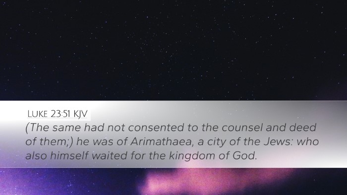 Luke 23:51 KJV Bible Verse Image