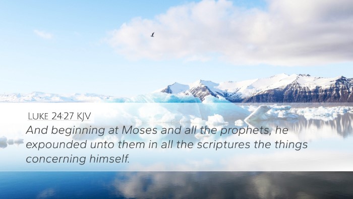 Luke 24:27 KJV Bible Verse Image