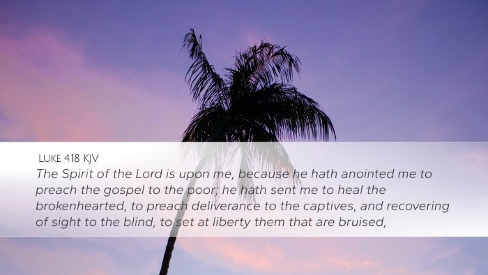 Luke 4:18 KJV Bible Verse Image