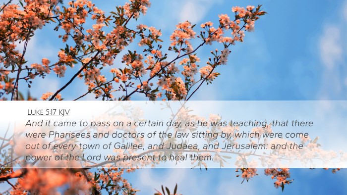 Luke 5:17 KJV Bible Verse Image