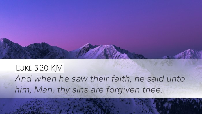 Luke 5:20 KJV Bible Verse Image