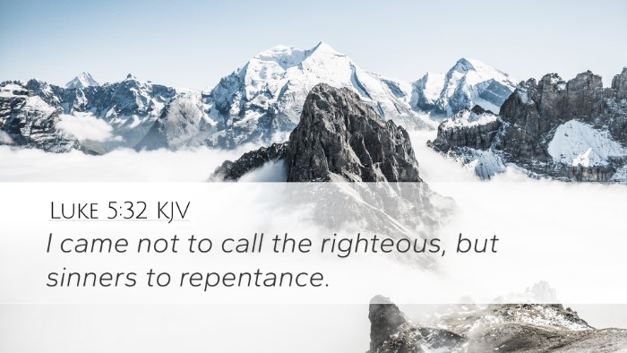 Luke 5:32 KJV Bible Verse Image