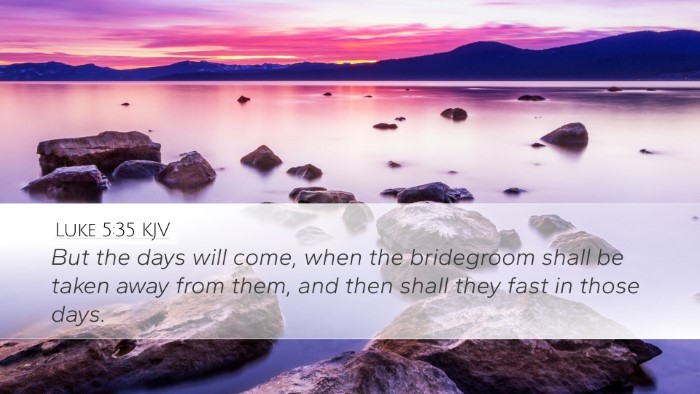 Luke 5:35 KJV Bible Verse Image