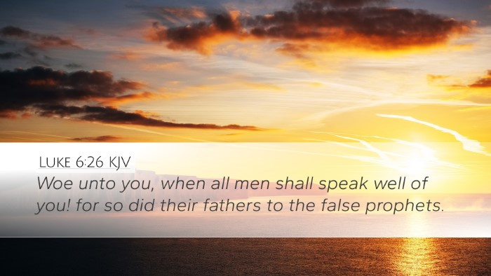 Luke 6:26 KJV Bible Verse Image