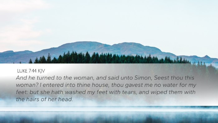 Luke 7:44 KJV Bible Verse Image