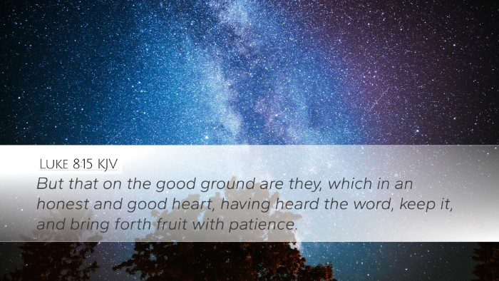 Luke 8:15 KJV Bible Verse Image