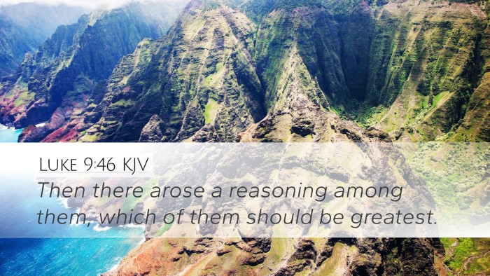 Luke 9:46 KJV Bible Verse Image
