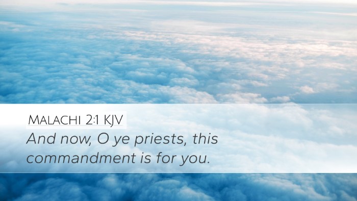 Malachi 2:1 KJV Bible Verse Image