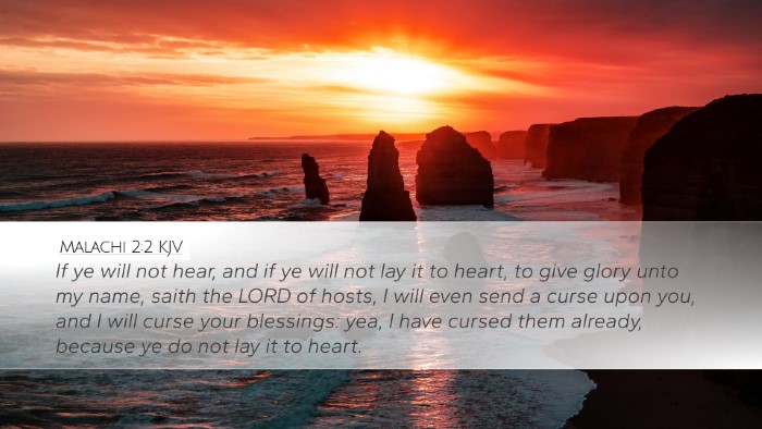Malachi 2:2 KJV Bible Verse Image