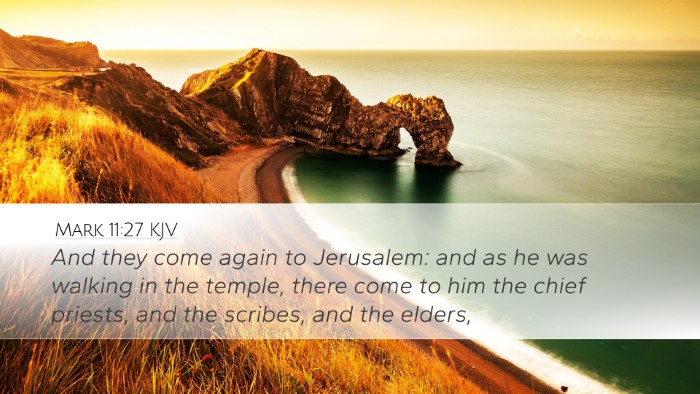 Mark 11:27 KJV Bible Verse Image