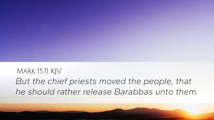 Mark 15:11 KJV Bible Verse Image