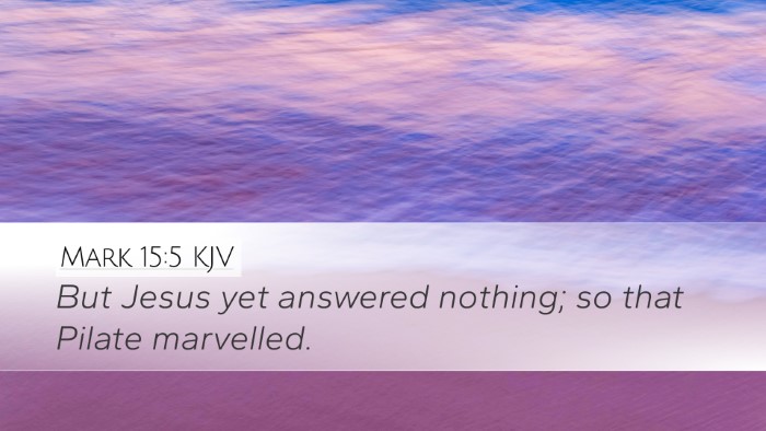 Mark 15:5 KJV Bible Verse Image